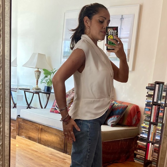 Amanda Uprichard Ivory summer milano blouse size S. Gently worn. - Picture 6 of 9